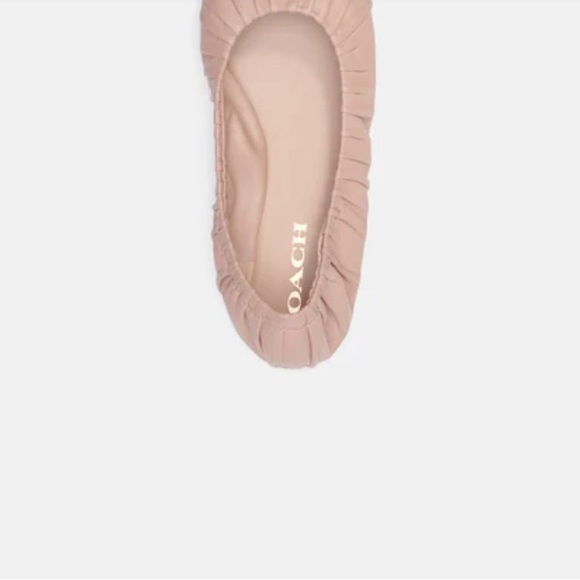 COACH - Eleanor Leather Ballet Flats - Picture 7 of 8
